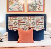 Bedroom with Oriental stylings