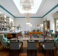 Modern bar with skylight