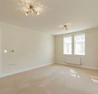 Living room with feature lighting