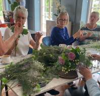 Floristry class at Audley Sunningdale Park, Ascot