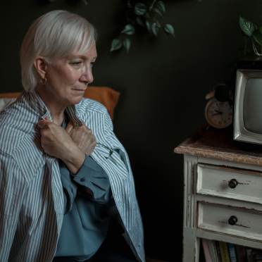 Lonely senior lady 
