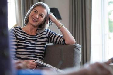 Older woman reflecting on saying of the past